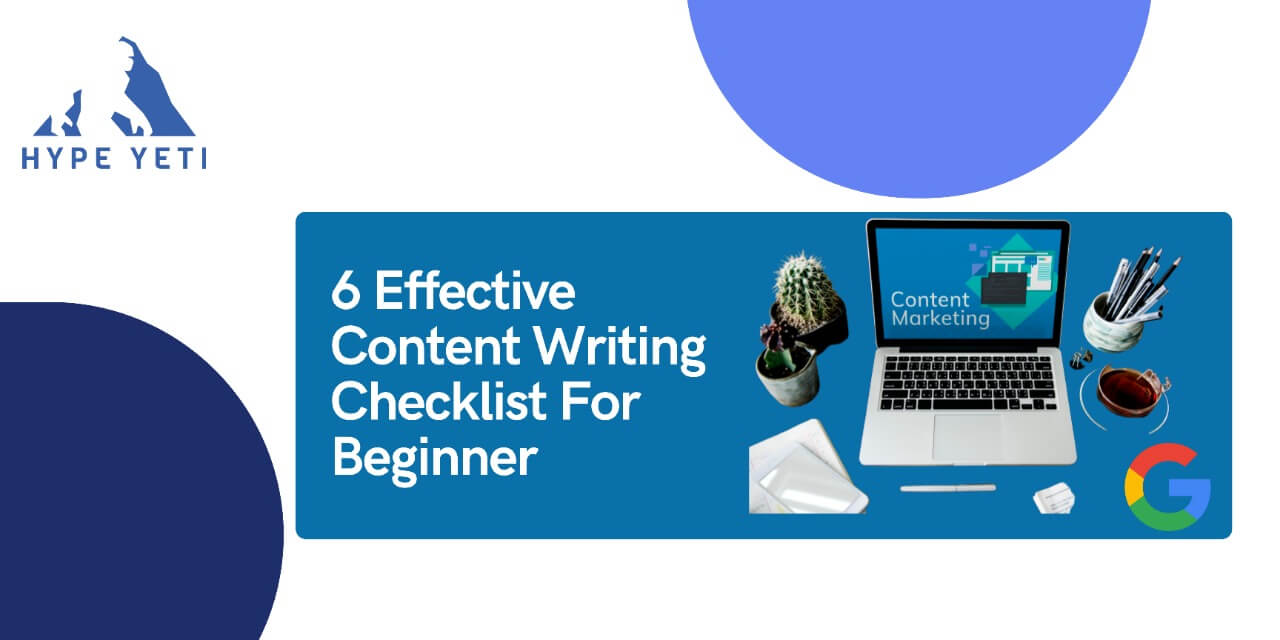 content writing checklist for beginner